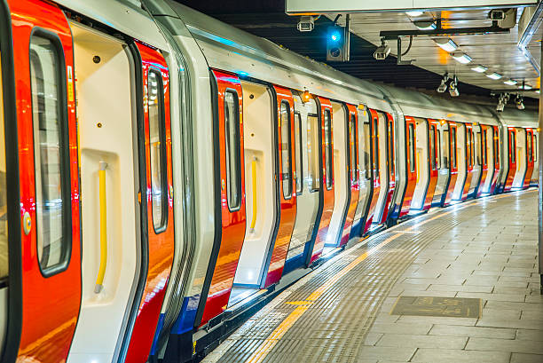 metrô de londres - docklands - fotografias e filmes do acervo