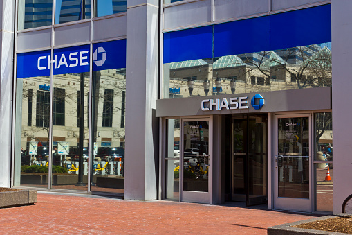 Indianapolis, US - March 29, 2016: Chase Bank. Chase is the U.S. Consumer and Commercial Banking Business of JPMorgan Chase III