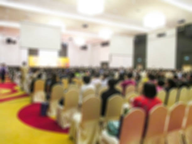 istock Meeting room with people blur image. 518174222