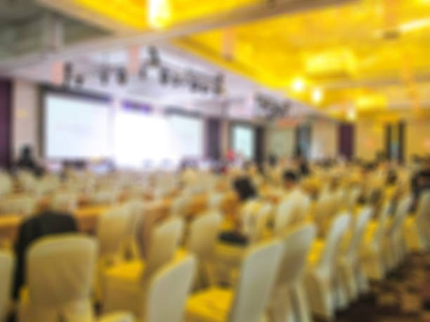 istock Meeting room with people blur image. 518174252