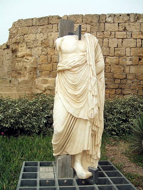istock headless Roman statue in Caesarea, Israel 518174809