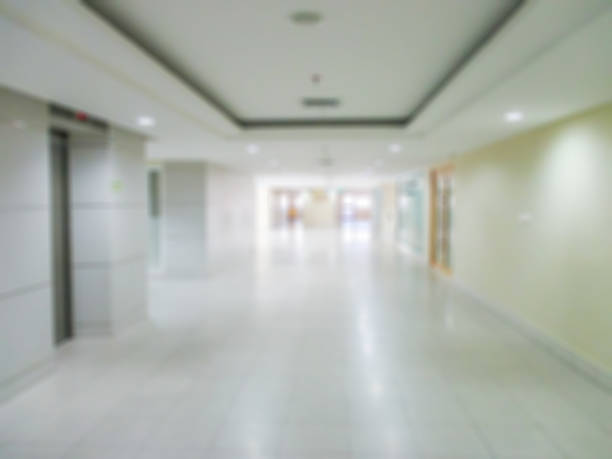 istock interior of hospital  blur image. 518174878