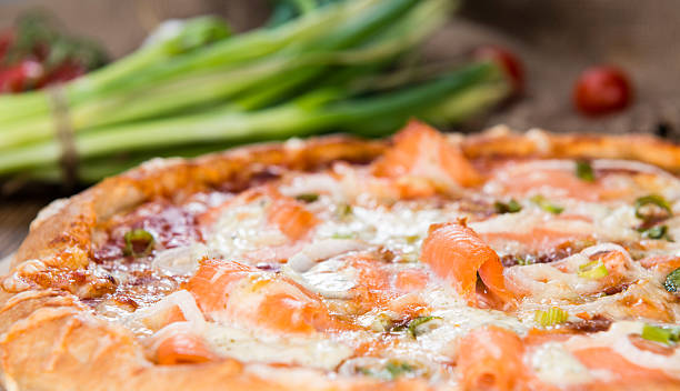 istock Homemade Salmon Pizza 518175139