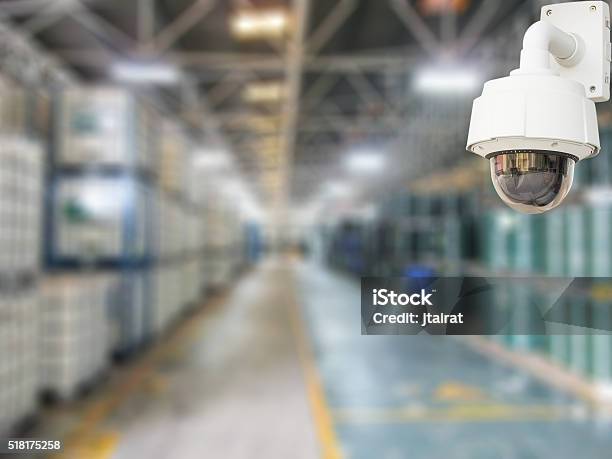 Cctv Camera System Stock Photo - Download Image Now - Security Camera, Security System, Warehouse