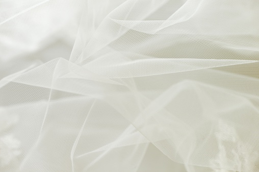 Ivory wedding tulle or chiffon background