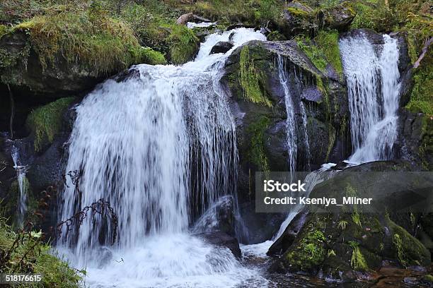 Waterfall In Motion German Black Forest Stock Photo - Download Image Now - Beauty In Nature, Black Forest - Germany, Europe