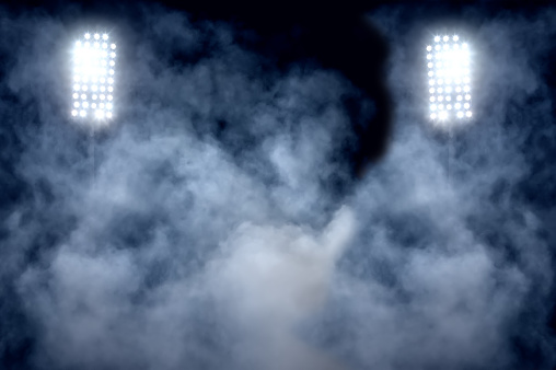 Estadio luces y humo photo