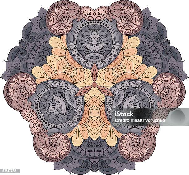 Vector Beautiful Deco Colored Triangle Stock Illustration - Download ...