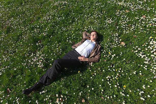 istock Relaxing young woman 518179104