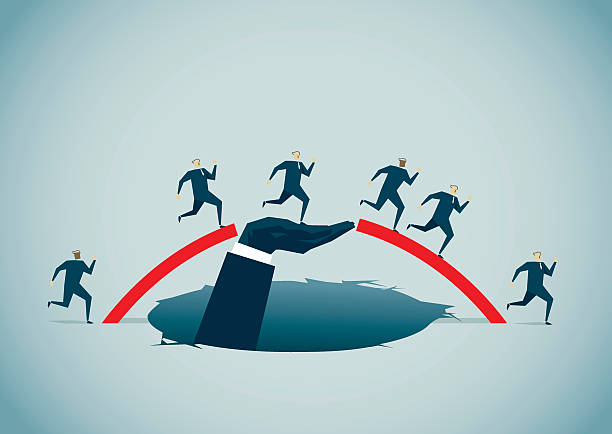 мост - отчаяние stock illustrations