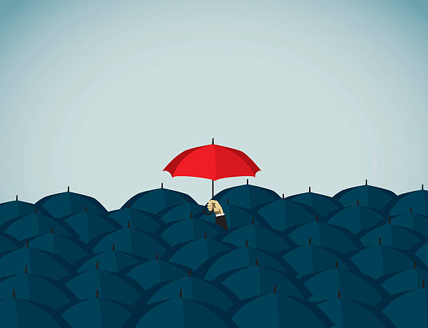illustrations, cliparts, dessins animés et icônes de parapluie - unique