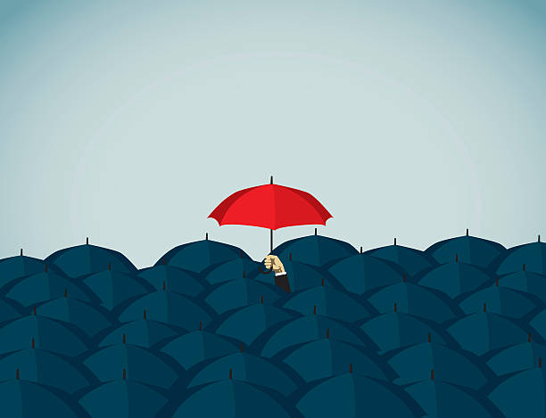 Umbrella Illustration and Painting insurance agent illustrations stock illustrations