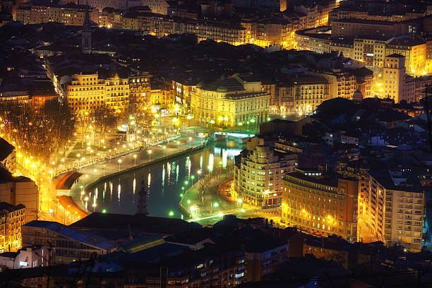 istock Bilbao city at night 518183054