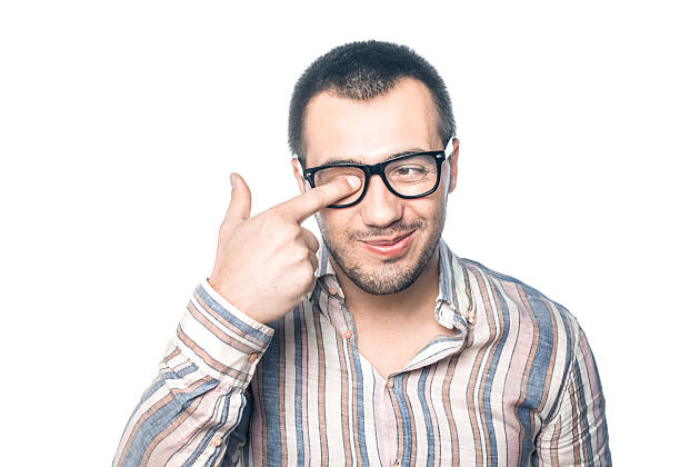istock Loony man with eyeglasses 518196364