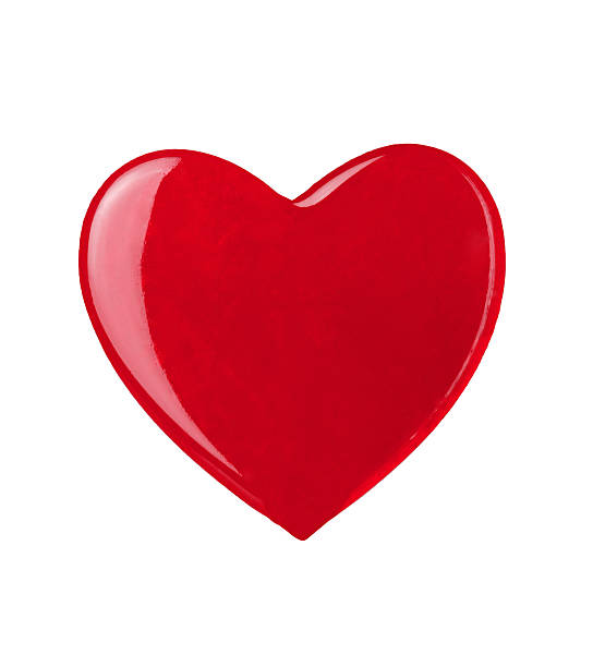 istock red heart-lollipop isolated on white 518197263