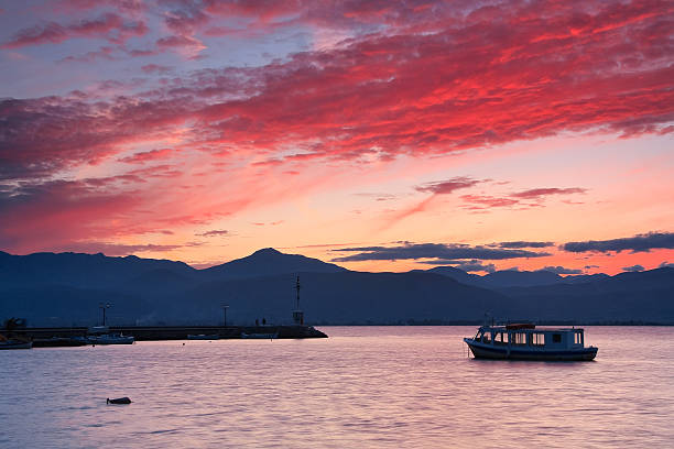 istock Boat in Nafplio harbour, Greece. 518198045