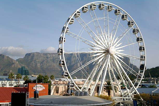 Ferries Wheel, Waterfront, Cape Town with Table Mountain