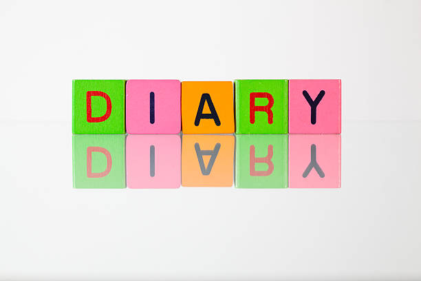 istock Diary - an inscription from children's blocks 518198296