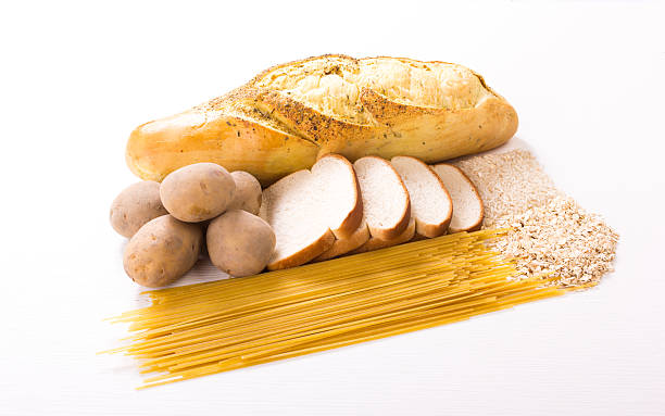 Group of Carbohydrates stock photo