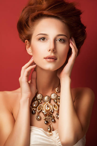 istock edwardian women with necklace 518200875