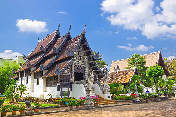 Church of Wat J-D-Luang,Chiang Mai,Thailand stock photo