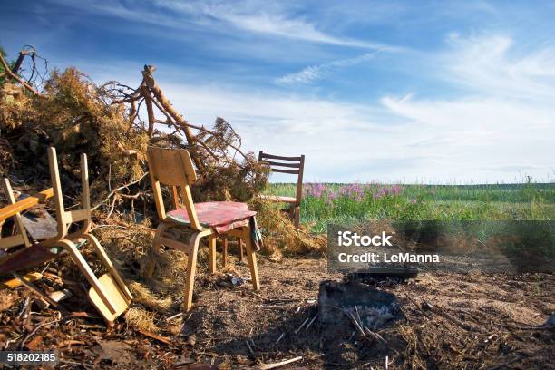 Garbage In The Nature Stock Photo - Download Image Now - Agricultural Field, Arranging, Beauty In Nature