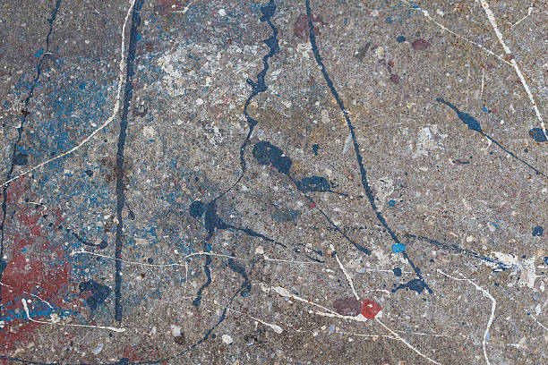 istock Concrete wall with the spilled paint. 518203492