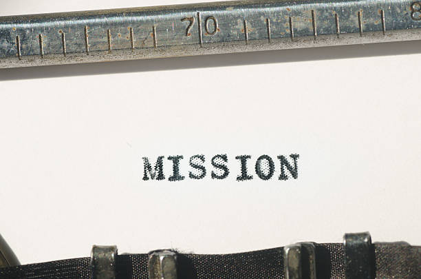 istock Word mission typed on  typewriter 518203594