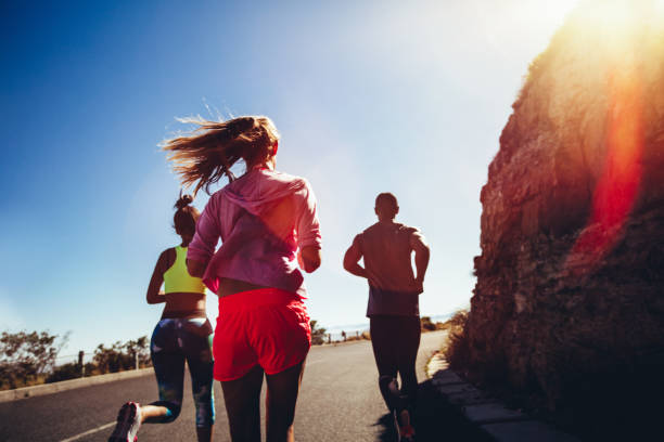 istock Team of runners training outdoors on summer 518204984