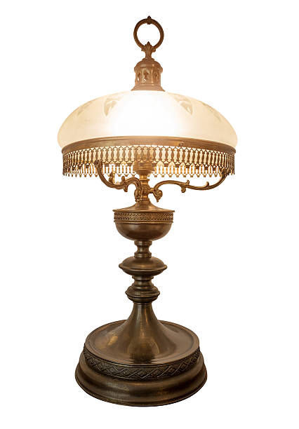 istock Desk lamp shade, isolated. Vintage old. 518205414