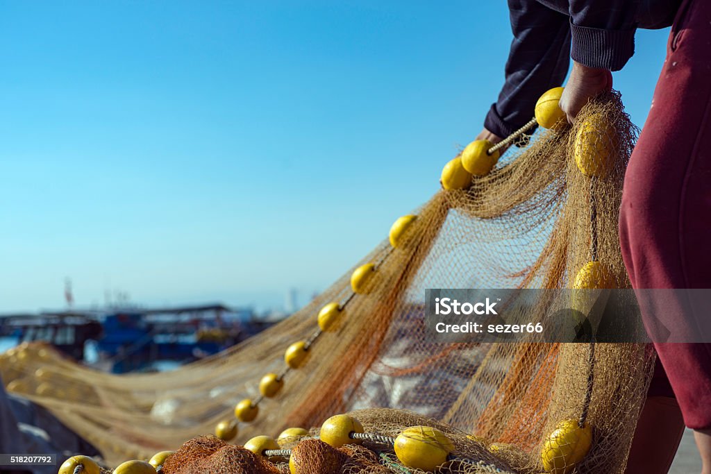 Fisherman FishermanFisherman Commercial Fishing Net Stock Photo