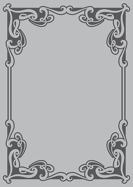 Decorative frame Vector decorative frame. This is a vector image - you can simply edit colors. art nouveau stock illustrations