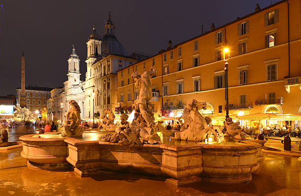 istock Fountain in Piazza Navona in Rome 518209036