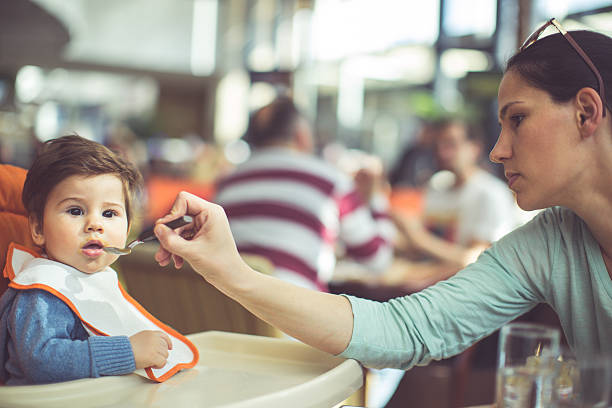 istock Sweet baby boy eating 518210690