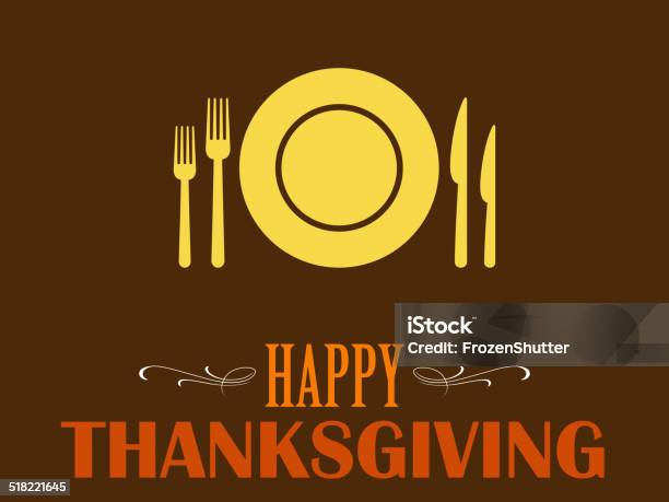 Happy Thanksgiving Logo Stock Illustration - Download Image Now - Abundance, Autumn, Celebration