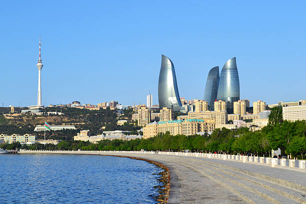 istock Seaside boulevard in Baku 518221833