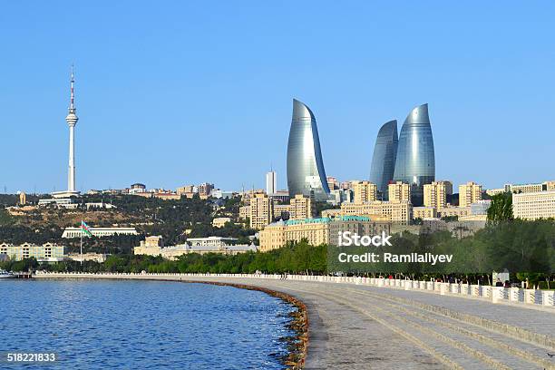 Seaside Boulevard In Baku Stock Photo - Download Image Now - Baku, Azerbaijan, Beach