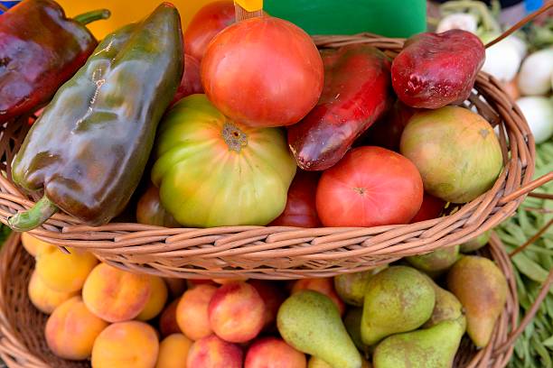 Cesto di verdure - foto stock