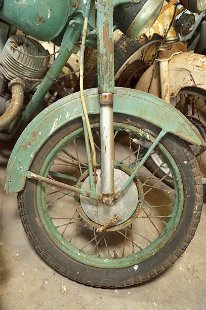istock The old, rusty motorcycle detail 518224279