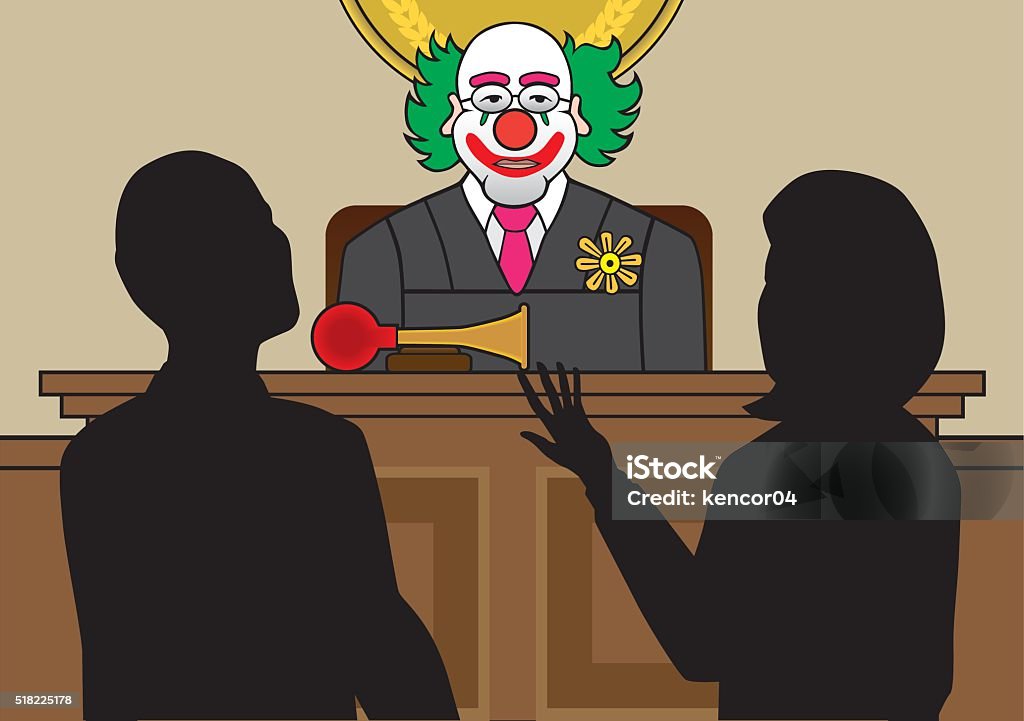 Lizard Judge Clown Judge Stock Illustration - Download Image Now - Judge - Law ...
