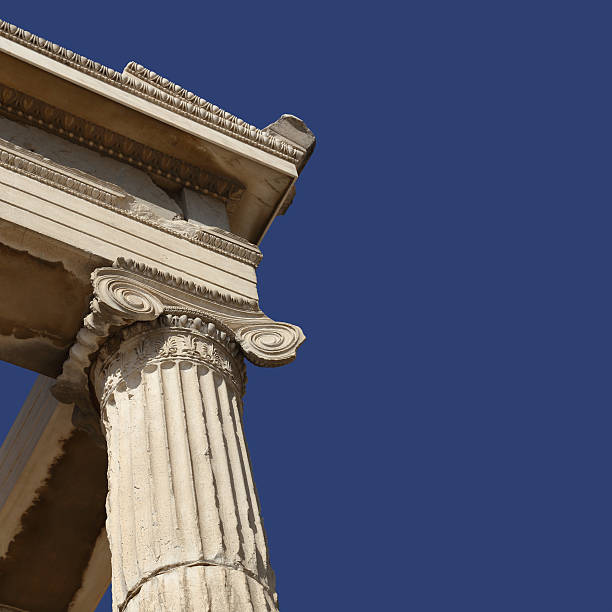istock Ruins isolated on blue sky with copy-space 518225901