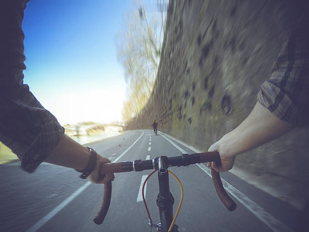 istock Point of view POV hipster bicycle in Rome 518227312