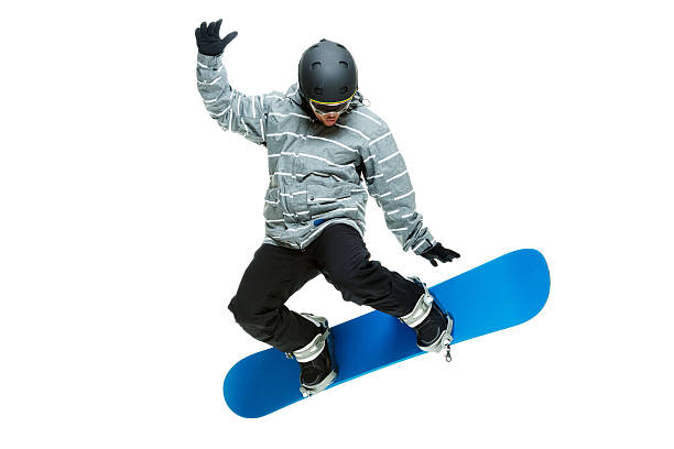 snowboarder snowboard - snow gear foto e immagini stock