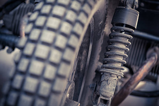 istock Vintage motorcycle suspension 518228950