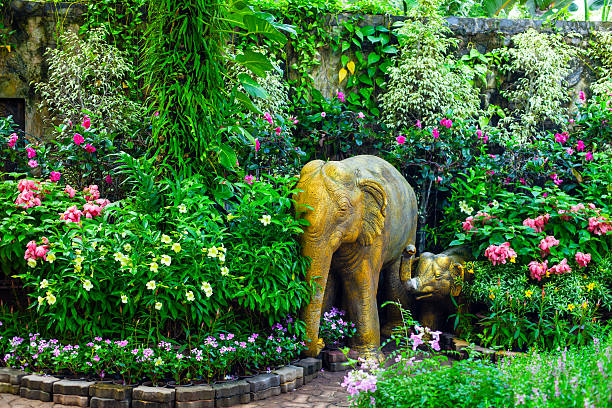 elephant statue in the Botanical Garden Pattaya