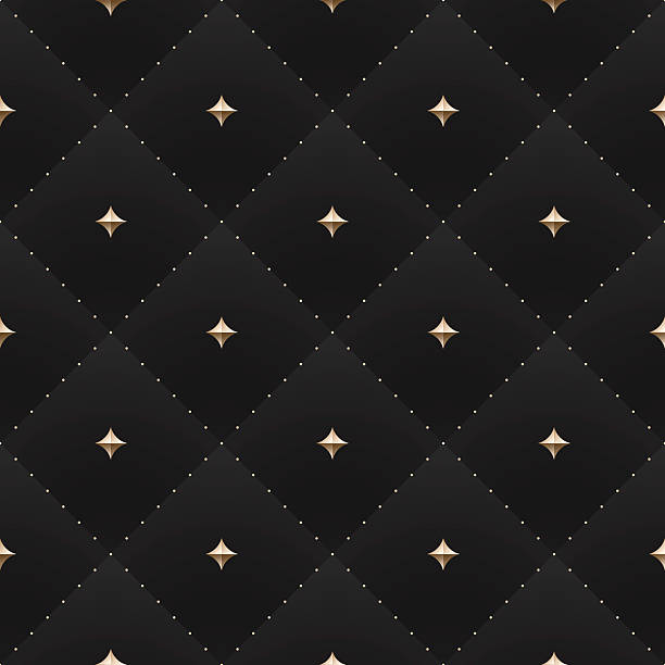 ダークブラックのシームレスなパターン背景 - textile cross section leather classic点のイラスト素材／クリップアート素材／マンガ素材／アイコン素材