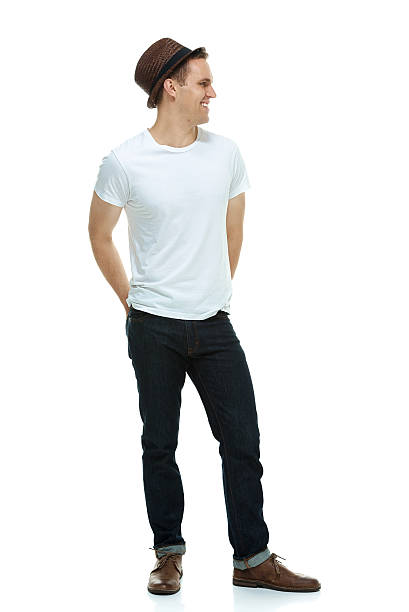 istock Smiling hipster standing and looking away 518244758