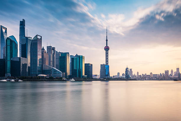 istock shanghai skyline in sunny morning 518247074