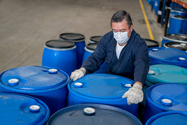 istock Man working at a chemical plant 518247458