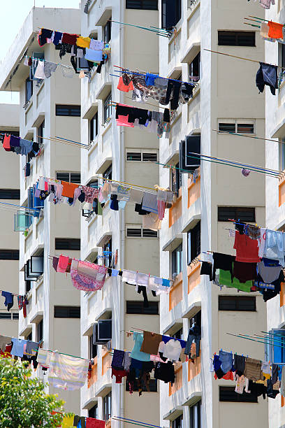 istock colorful linen to dry the windows 518252024